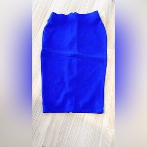 Eva Longoria Pencil Skirt XS Petite Blue